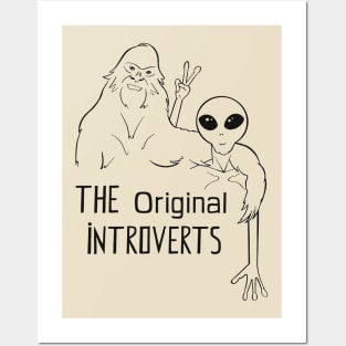 The Original Introvert Black Posters and Art